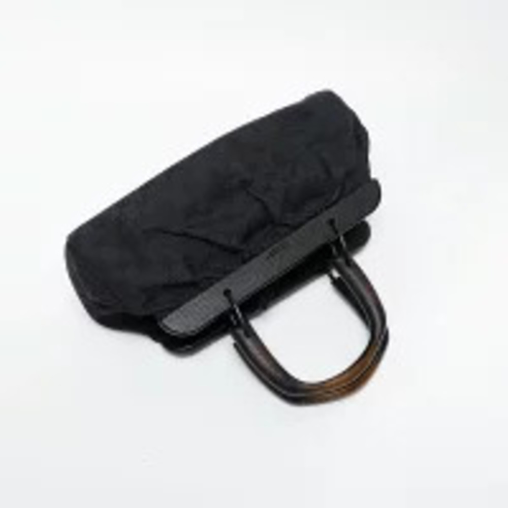 Gucci Canvas Handbag Black Bamboo GG - Picture 10 of 13